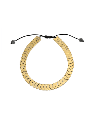 Gold Arrow Link Adjustable String Bracelet