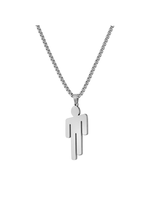 Stainless Steel Man Figure Pendant Necklace