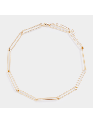 Gold Long Link Chain Necklace