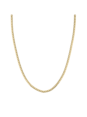 Yellow Gold, Classic +-55cm Curb Chain