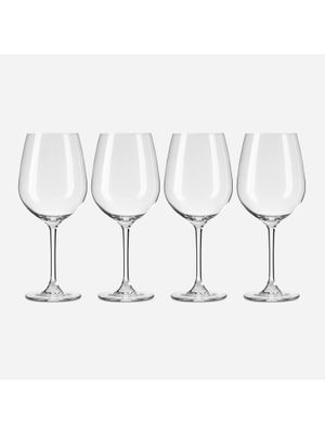 Leela Crystal Red Wine Glasses 4 Pack 580ml