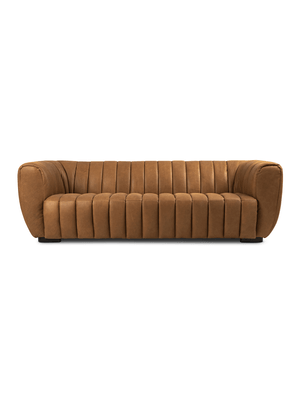 isabella 4 seater sofa leather cognac