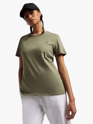 Women's Sneaker Factory Essential Khaki Tee