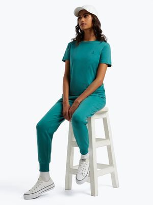 Women's Sneaker Factory Essential Green Tee