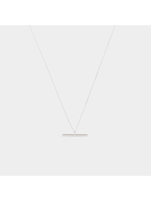 Sterling Silver Tbar Necklace