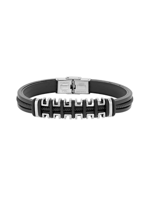 Stainless Steel & Silicon Bracelet