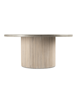 Sonata Dining Table Grey With Concrete Top 120cm