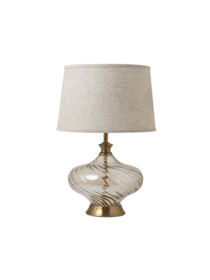 table lamp curved glass 52cm