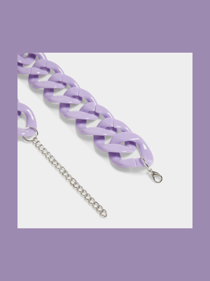 Women's Lilac Chunky Chain