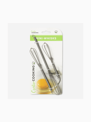 Creative Cooking Mini Whisks 3pc