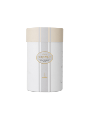 perfumery candle musk with lid 180g