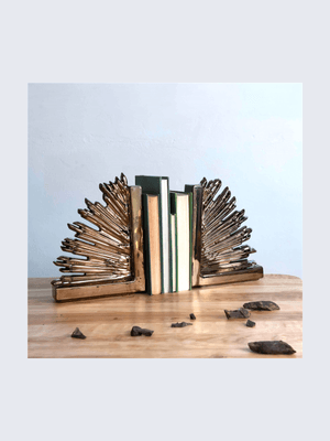 Rialheim Crown Book Ends Bronze