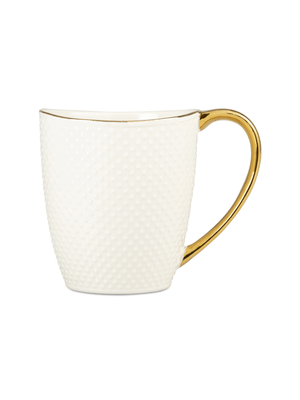 dotted mug gold rim