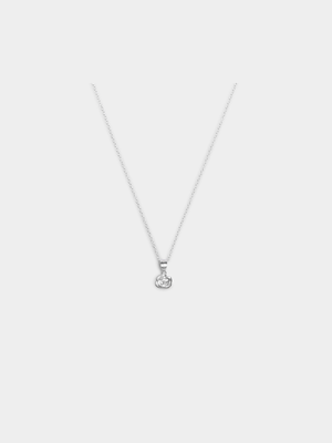 Sterling Silver Rose Pendant on Chain