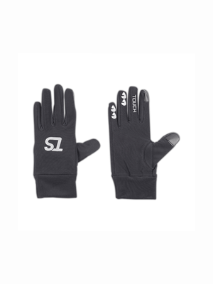 TS Touch Unisex Black Running Gloves