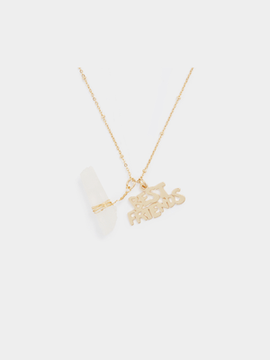 Best Friends Crystal Necklace