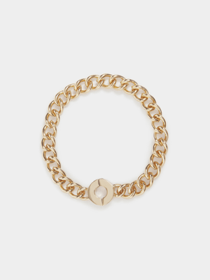 18ct Gold Plated Chain Bracelet with Magnetic Clasp