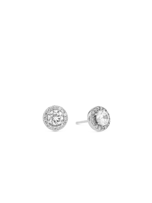 Cheté Sterling Silver & Cubic Zirconia Halo Stud Earrings