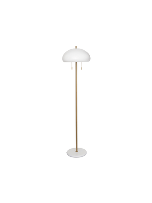 floor lamp with white metal dome shade 155cm