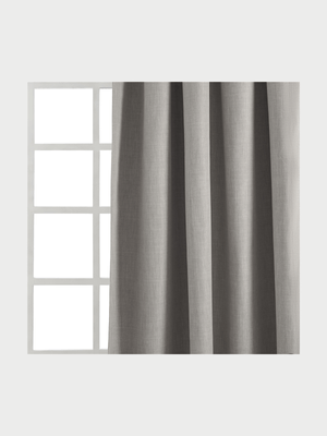 Curtain Taped Block-out Melange Grey 265x218