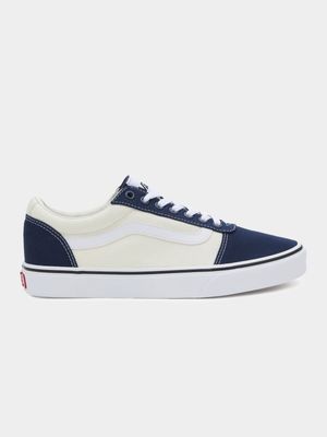 Mens Vans Ward White/Blue Sneakers