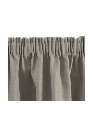 curtain taped block-out melange silver 265x218cm