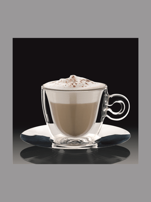 luigi bormioli thermic cappuccino cup & saucer set/2