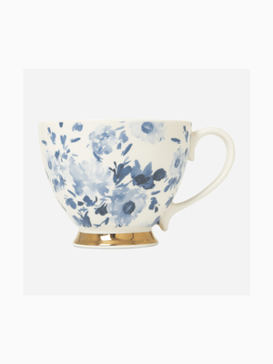 @home floral mug blue new style
