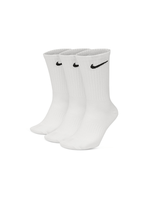 Nike Everyday Lightweight Training White 3-pack Crew Socks