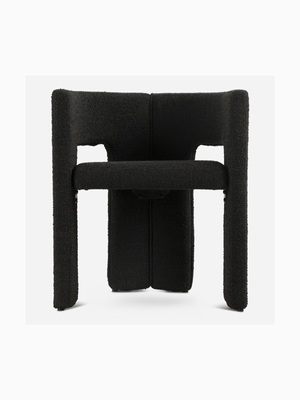Moss Dining Chair Boucle Black