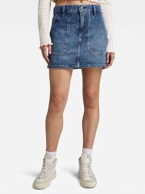 G-Star Women's Carpenter Denim Mini Skirt
