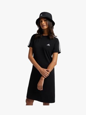Women's adidas 3S Fit Black/White Tee Dress