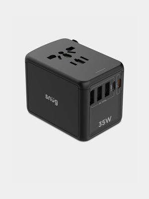SNUG 5 Port Universal Travel Adapter – 35W