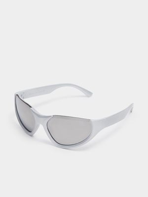 Women's Silver Cut-Out Sunglasses