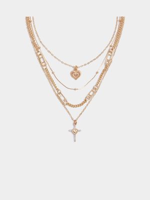 Women's Gold Chain Link Layered Necklace