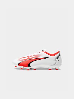 Mens Puma Ultra Play White/Fire-Orchid Boots