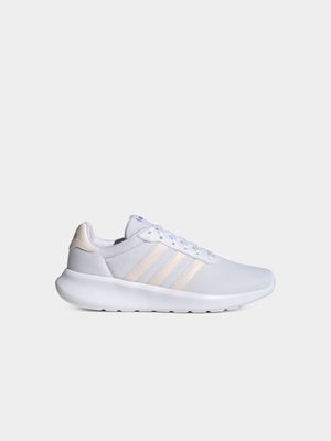 Women's adidas Lite Racer 3.0 White/Pink Sneaker