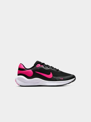 Junior Grade-School Nike Revolution 7 Black/Pink Shoes