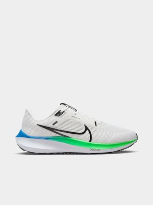 Mens Nike Air Zoom Pegasus 40 Grey/Blue/Green Running Shoes