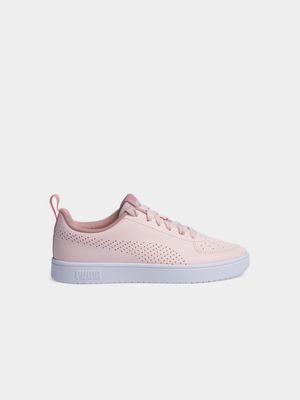 Womens Puma Rickie Perf Pink/White Sneaker