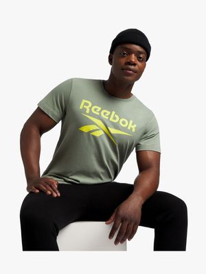 Men's Reebok Big Logo Green Tee