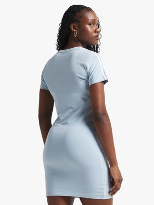 Womens adidas 3-Stripe Fit Blue/White Dress