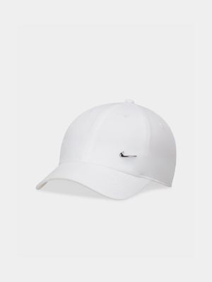 Nike Dri-FIT Club Unstructured Metal Swoosh White Cap