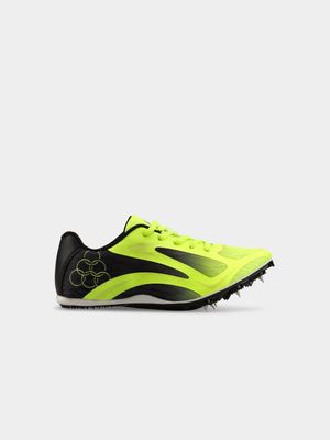 Youth Olympic Vapor Yellow/Black Sprint Spikes