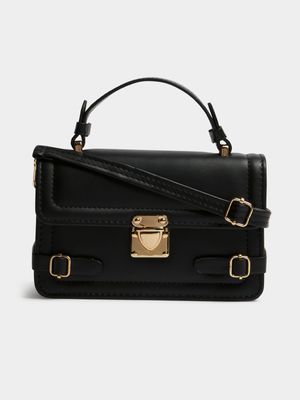 Women's Black Boxy Bag