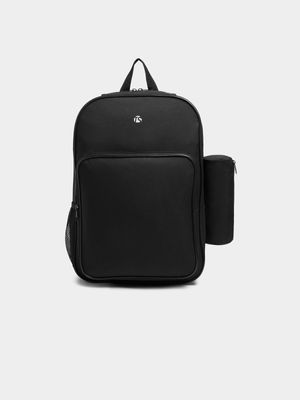 Ts Back To School Black Backpack With Cooler