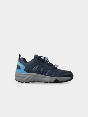 Pre-School Hi-Tec Navy/Blue/Grey Warrior Shoes