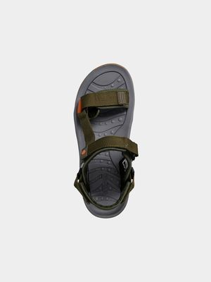 Men's Hi-Tec ULA RAFT OLIVE/ORANGE Sandals