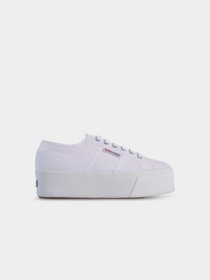 Women's Superga Classic Full Platform White Sneaker