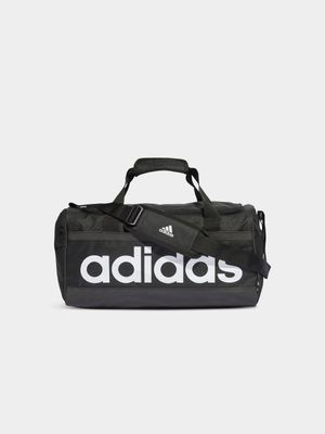adidas Medium Black Linear Duffel Bag